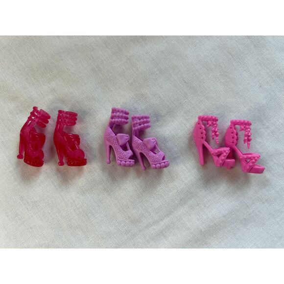 Barbie Shoes, Lot of Six, Heels, Dressy - Picture 3 of 3